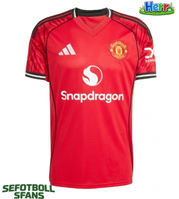 Manchester United Hemmatröja 2025-26 Kortärmad